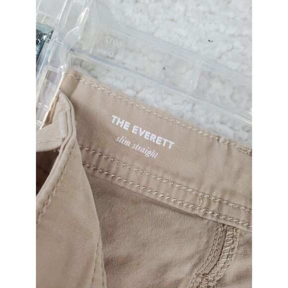 Adriano Goldschmied AG Pants Everett Slim Straight Mens 33x29.5 Beige Khaki - Picture 2 of 14
